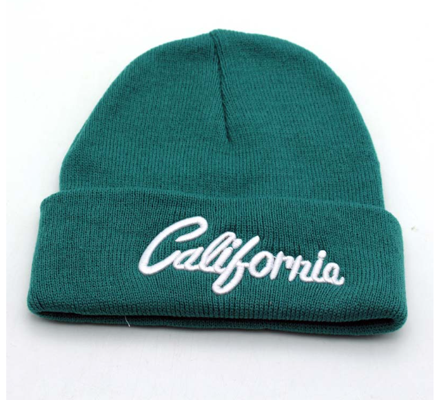 California Letter Knitted Beanie