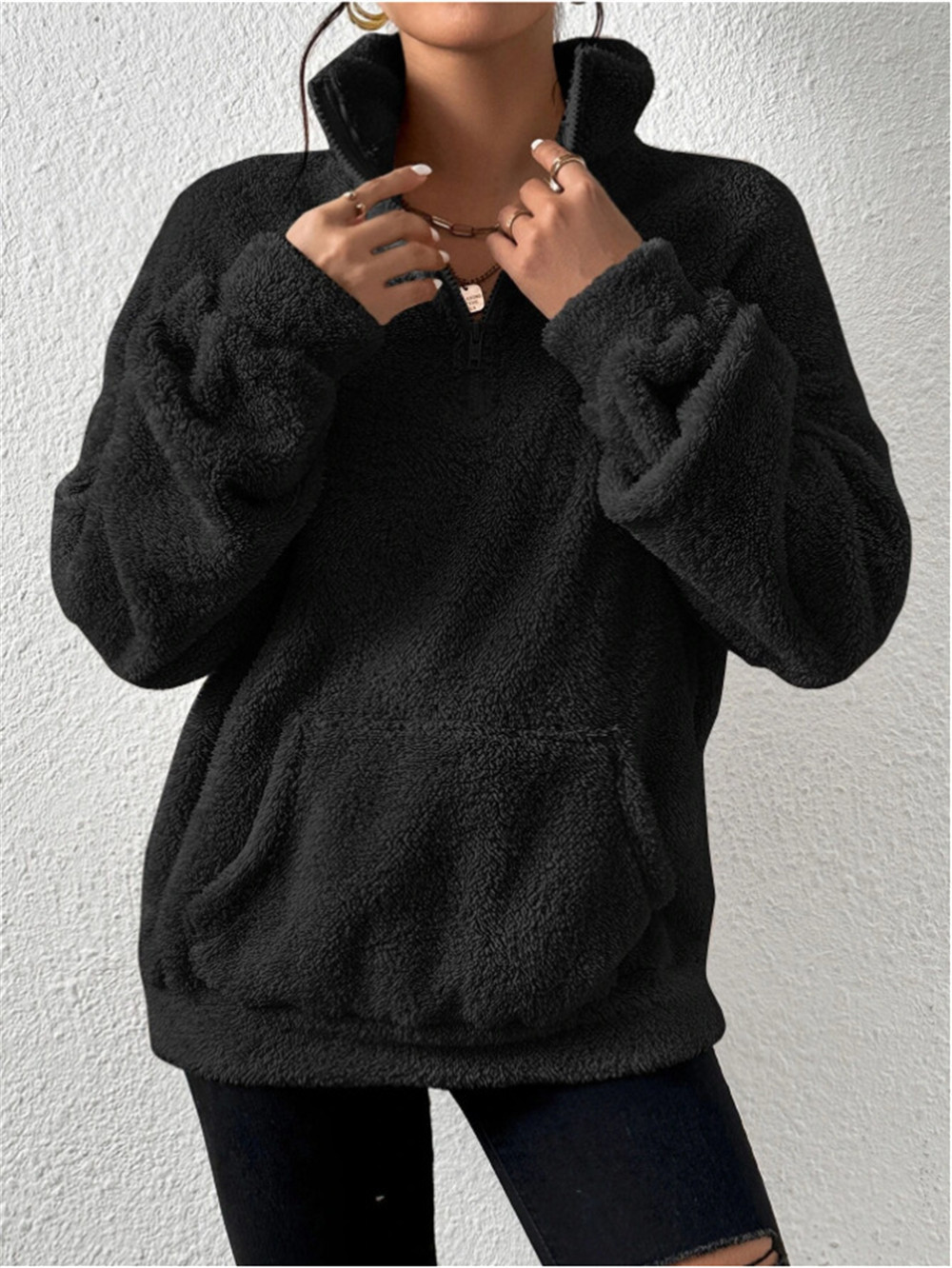 Lambswool Oversized Fleece Hoodie