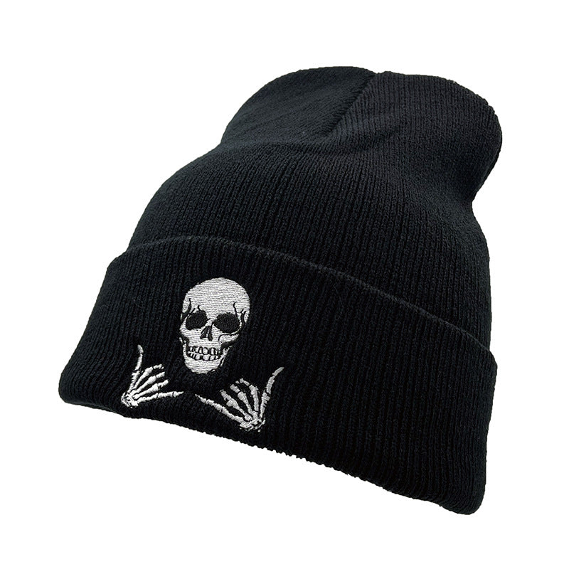 Skull Gesture Logo Beanie