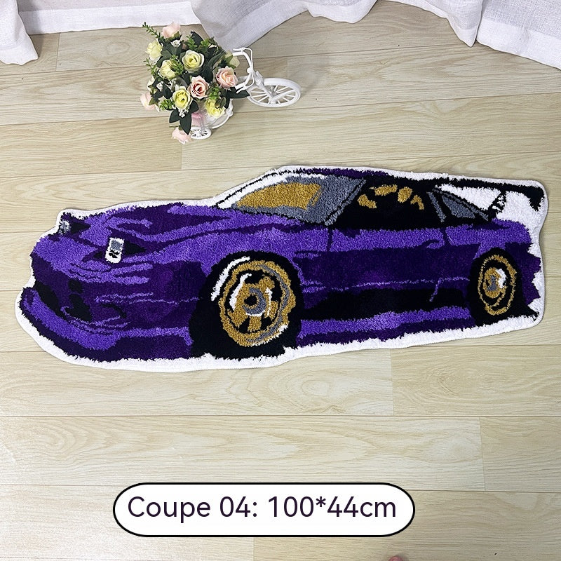 Car-Shaped Plush Area Rug