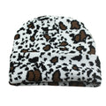 Cow Pattern Knitted Beanie