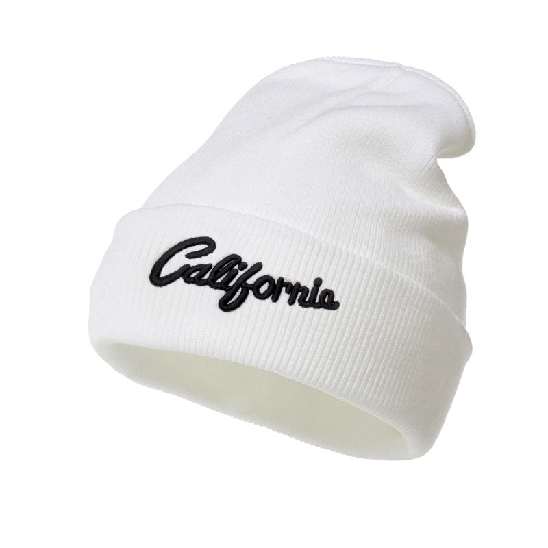 California Letter Knitted Beanie