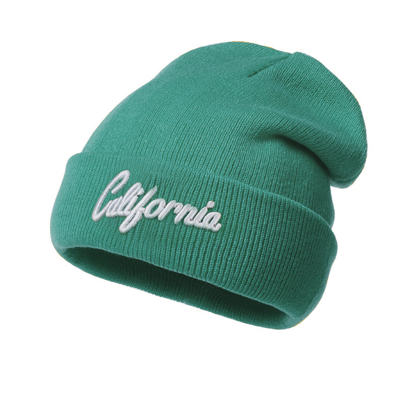 California Letter Knitted Beanie