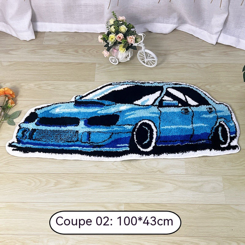Car-Shaped Plush Area Rug