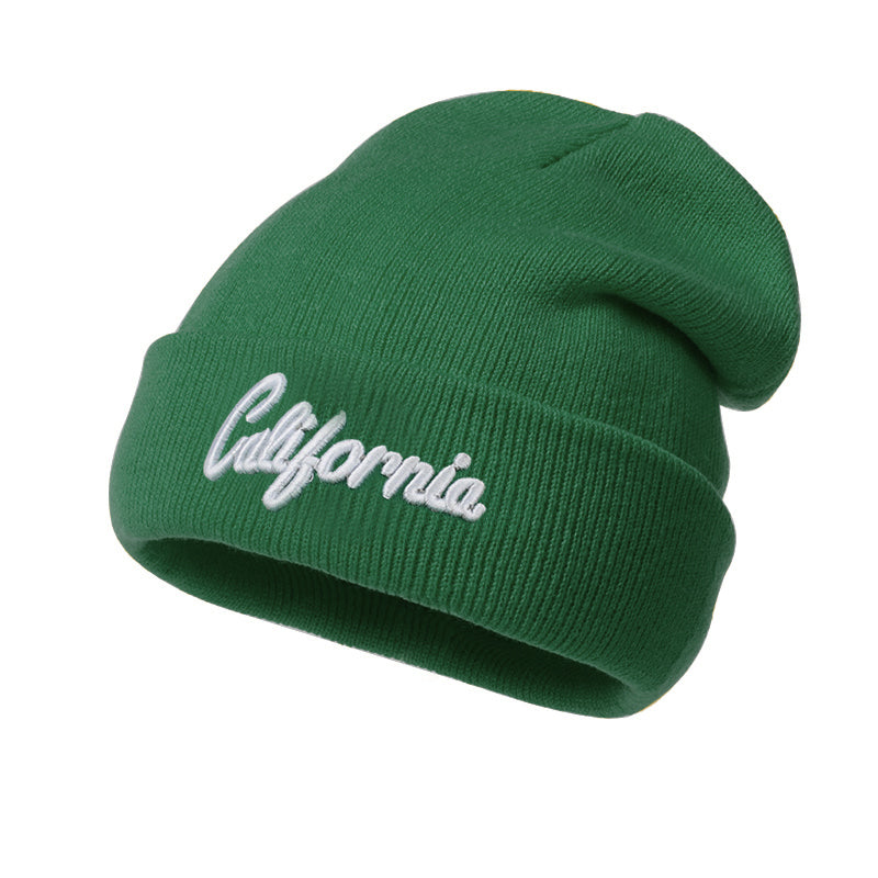 California Letter Knitted Beanie