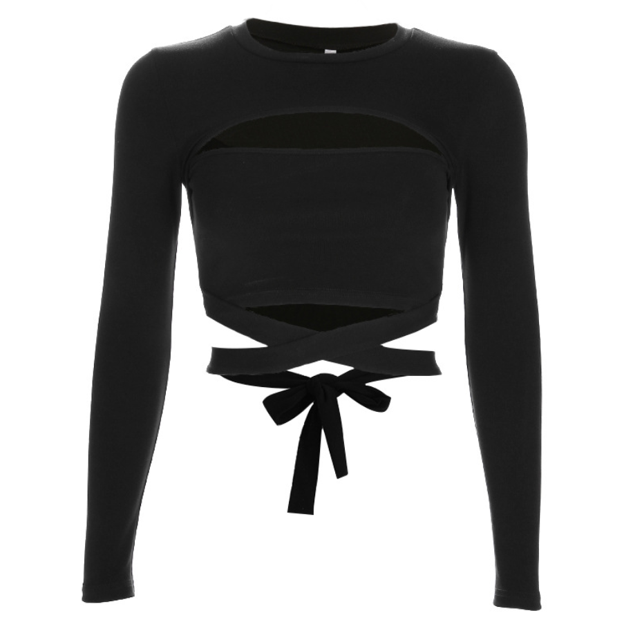 Women's Hollow Long Sleeve T-Shirt