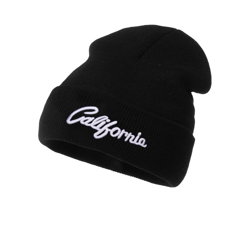 California Letter Knitted Beanie