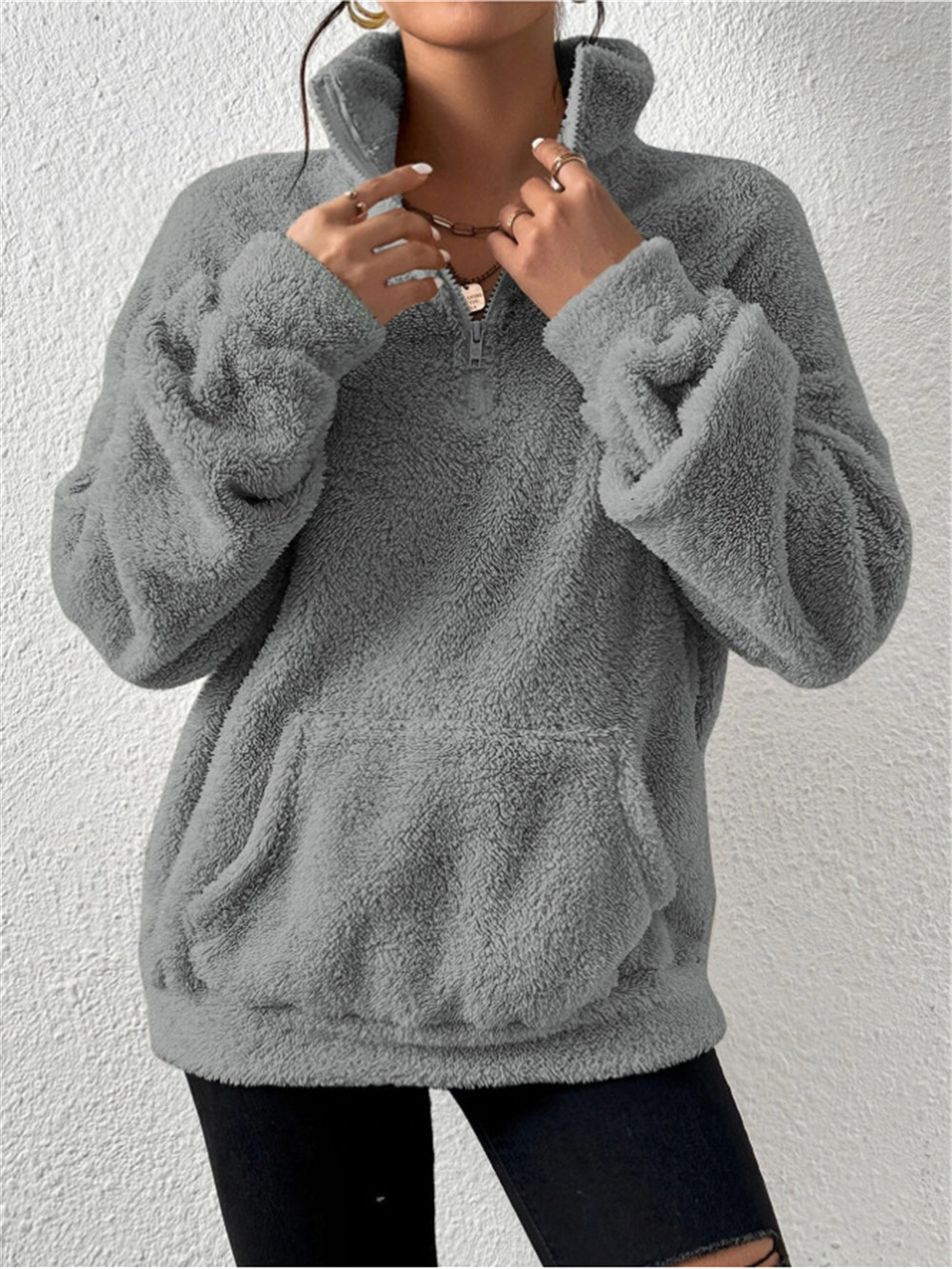Lambswool Oversized Fleece Hoodie