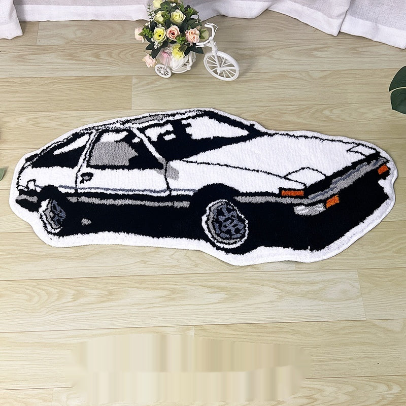 Car-Shaped Plush Area Rug