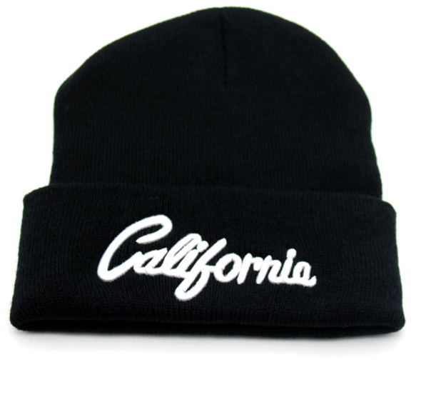 California Letter Knitted Beanie