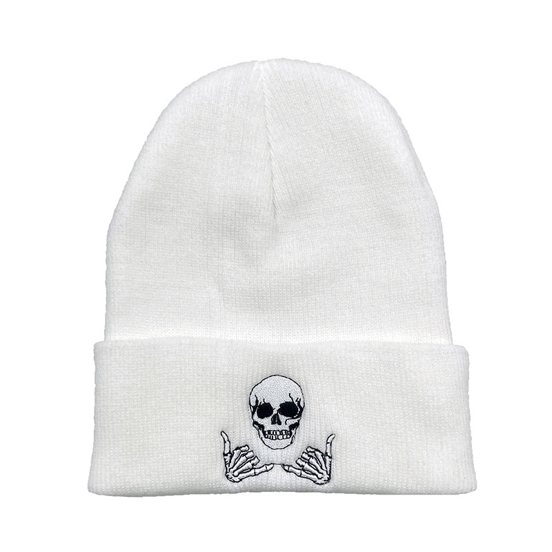 Skull Gesture Logo Beanie